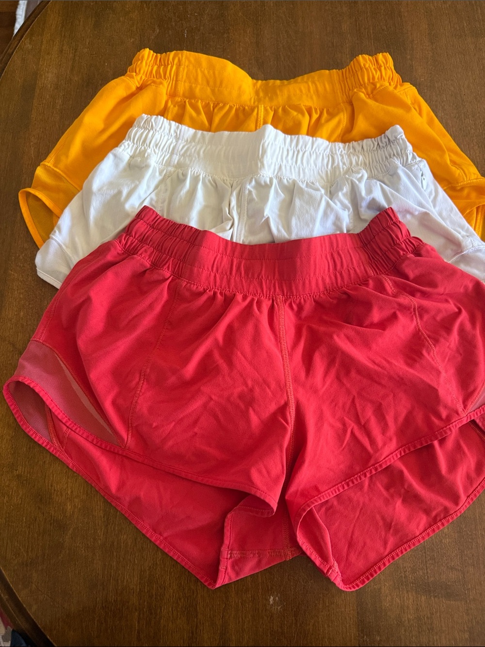 lululemon athletica Women's Athletic Shorts - Red, White, Yellow